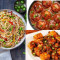 Veg Hakka Noodles[750Ml] 3 Pcs Veg Schezwan[250Ml] 3 Pcs Paneer Manchurian[250Ml]