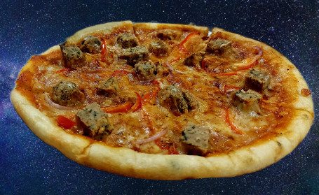 10 Mutton Seekh Kebab Pizza (Hand Crust)