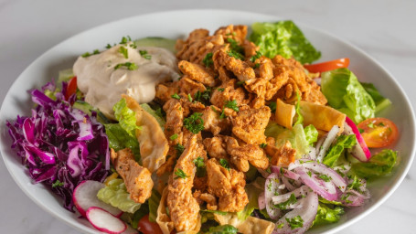 Fattoush Salad W/Hummus Chicken