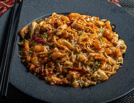 Spicy Schezwan Style Fried Rice Mixed