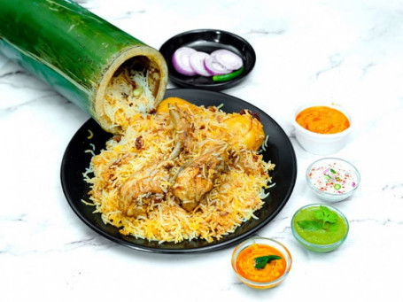 Bamboo Spicy Chennai Chicken Biryani [Served 1]