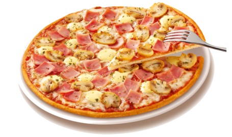 Pizza Champignon Zwiebeln e Peperoni