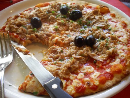 Pizza Tonno en Funghi