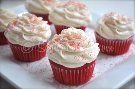 Rode Fluwelen Cupcake