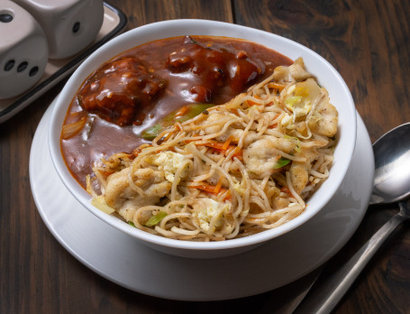1/2 Chilli Chicken (Gravy) 1/2 Choice Of Rice Or Noodles