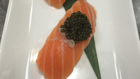 Salmon Belly With Caviar