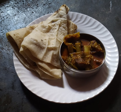 3Roti With 2 Pcs Mutton Kasa