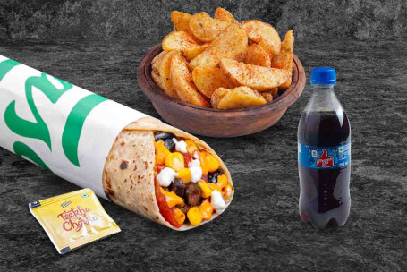 Baked Pizza Wrap (Veg) Meal Thums Up