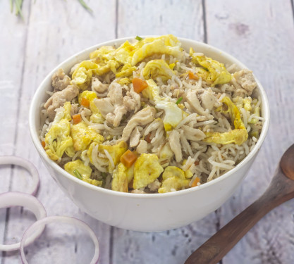 Plain Fried Rice [Egg+ Chicken]