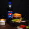 Veg Chitpotle Burger And Pepsi