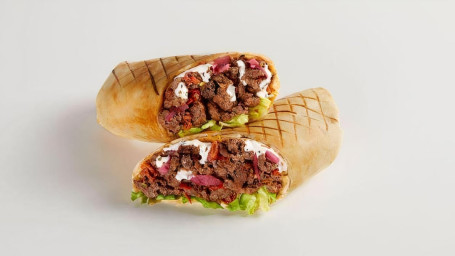 Beef Shawarma Wrap W/ Can Pop
