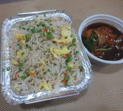 Egg Rice With 2Pcs Chilli Chicken