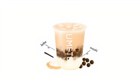 Brown Sugar Boba Mochi Milk Tea (Hēi Táng Zhēn Zhū Má Shǔ Kǎo Nǎi