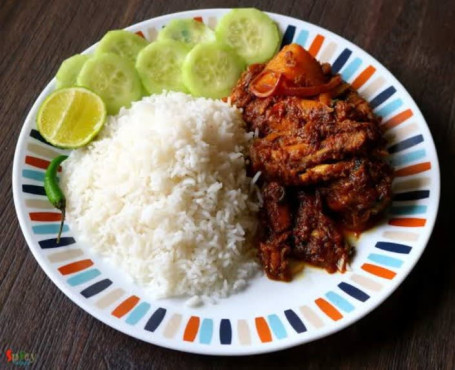 Chicken Kasha +Plane Rice