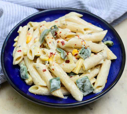 Penne Pasta With White Sauce [Veg]