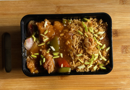Sweet 'N ' Sour Chicken With The Choice Of Rice Or Noodles