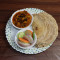 Roti 4 Piece Fulkopi Aloo Sabji Salad