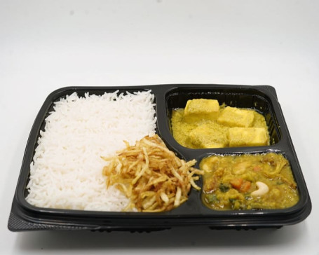 Rice Malai Paneer Minibhoj Thali