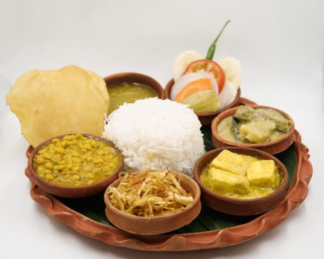 Rice Malai Paneer Mohabhoj Thali
