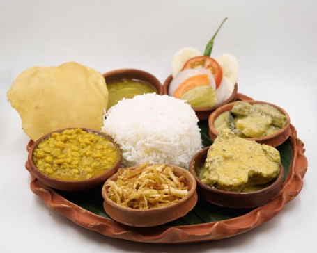 Rice Doi Katla Mohabhoj Thali