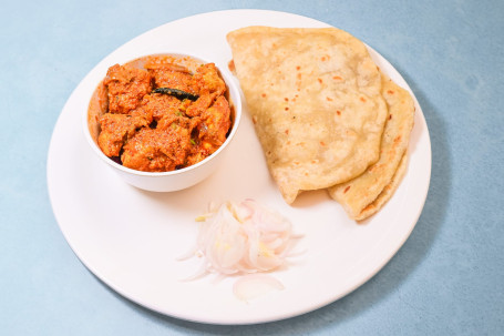 Chicken Kosha With Paratha
