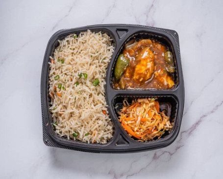 Mix Veg Fried Rice And Chilli Paneer