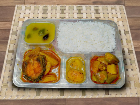 Basmati Rice Fish Thali