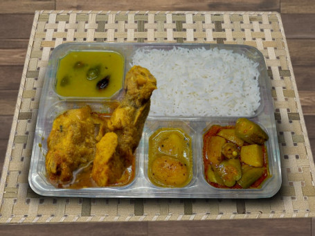 Basmati Rice Chicken 4 Pcs Thali