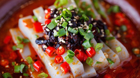 Green Bean Jelly Noodle In Chili Sauce Shāng Xīn Liáng Fěn