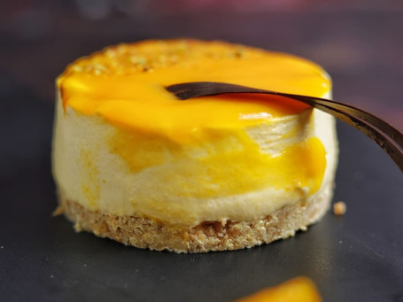 Vegan Mango Cheesecake Slice