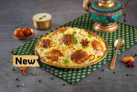 Do Gosht Ki Dum Biryani (Mutton Chicken Dum Biryani Serves 2).