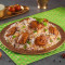 Hyderabadi Lazeez Bhuna Murgh krydret kylling Biryani, udbenet serverer 2 3]