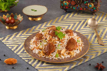 Hyderabadi Dum Gosht Spicy Mutton Biryani, Boneless Serves 1-2]