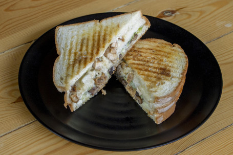 Roast Chicken, Mushroom And Mozzarella Sandwich