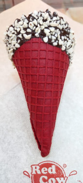 Chocolate Red Velvet Waffle Cone