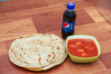 Paneer Butter Masala Parotta 2 Pcs Pepsi (250 Ml)