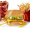 Mcsaver Triple Cheese Chicken Burger Meal