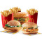 Burger Mcpikantny Kurczak Grillowany Burger Serowy Mcchicken Kurczak Maharaja Mac 3 Frytki (L)