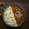 Jeera Rice With Dal Makhani, Salad And Pickle