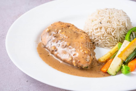 Grilled Chicken Steak With Choice Of Your Sauce