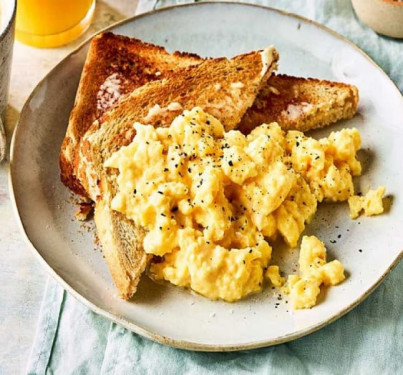 Masala Scrambled Egg (2Pc) With Toast Butter