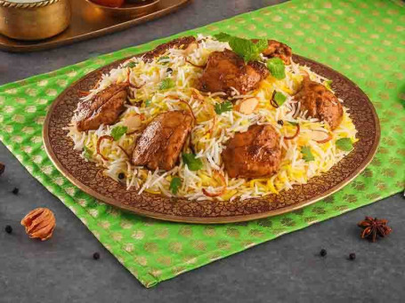 Spicy Lazeez Bhuna Murgh (Hyderabadi Chicken Dum Biryani, Boneless Serves 2)