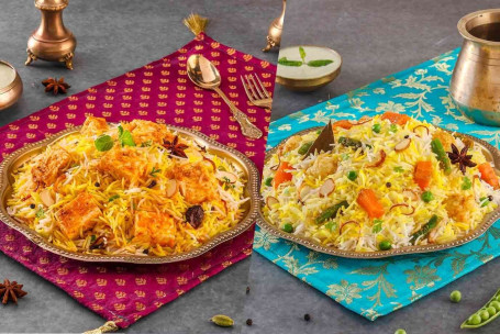 Paneer Biryani Zaikedaar Paneer, Serves-1) Veg Biryani Subz-E-Biryani, Serves-1)