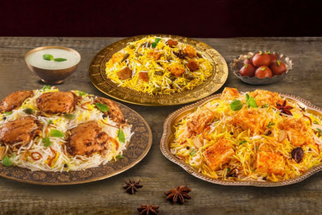 Royal 2 Veg 1 Non-Veg Biryani Combo Serves -3)