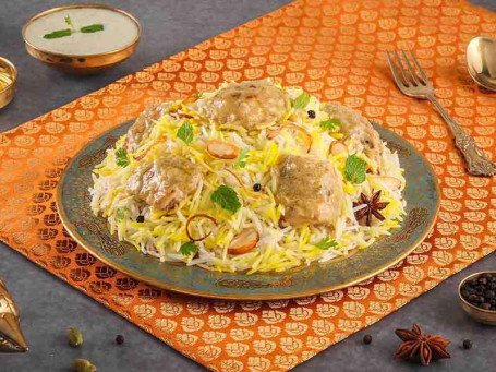 Murgh Afghani Tikka (Creamy Chicken Tikka Dum Biryani Serves 1) Classic Biryani