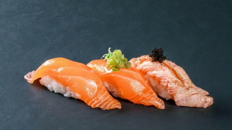 (B212) Salmon Sampler Sushi