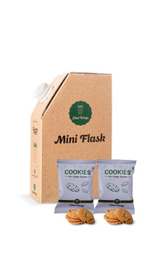 Mini Chai Fles 2 Pakjes Koekjes