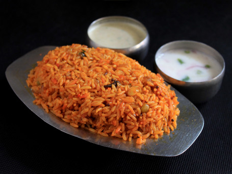 Tomato Rice With Side Dish