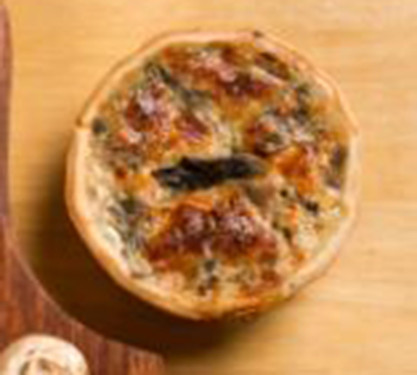 Spinaach Mushroom Quiche