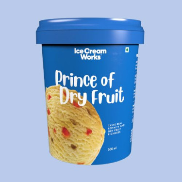 Prince Of Dry Fruit Ice Cream [1 Tub]